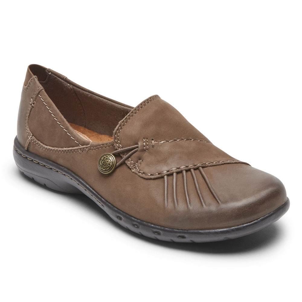 Sapato Vela Rockport Mulher Marrom - Cobb Hill Paulette - 79804ANZH